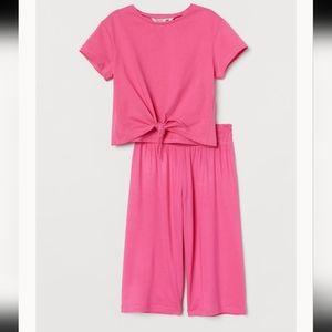 H&M Organic Cotton Jersey and Culottes 4-5Y